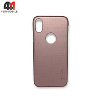 Чехол Iphone X/Xs пластиковый, розового цвета, Nillkin
