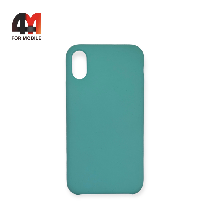 Чехол Iphone XR Silicone Case, 21 лазурного цвета, Baseus - фото 1 - id-p226624403
