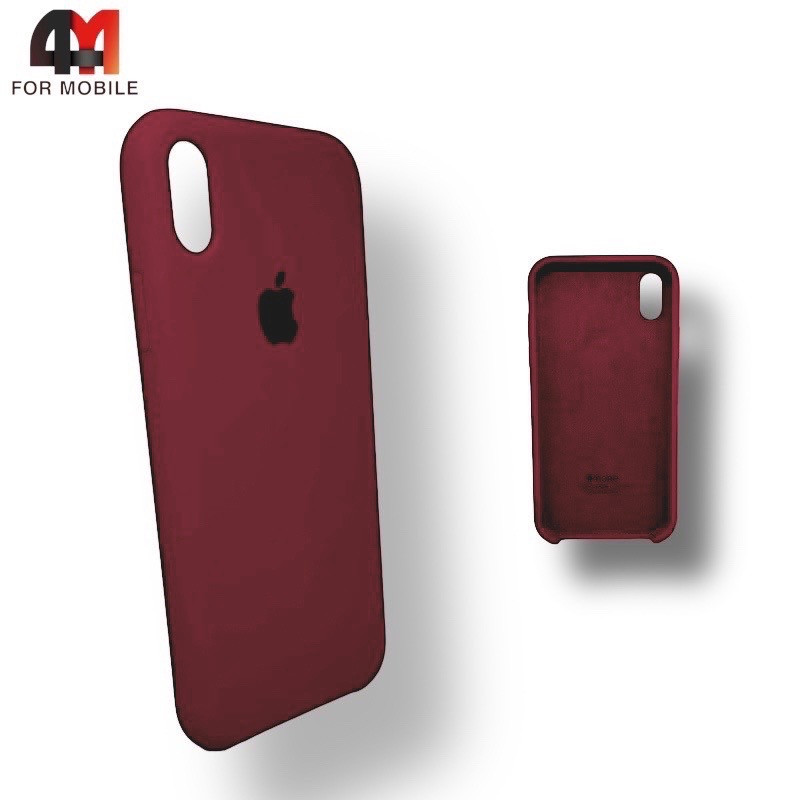 Чехол Iphone XR Silicone Case, 67 цвет марон - фото 1 - id-p226618331