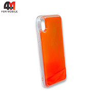 Чехол Iphone XR силиконовый, песочек, оранжевого цвета