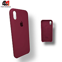 Чехол Iphone XR Silicone Case, 25 цвет марсала