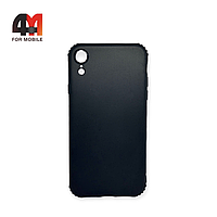 Чехол Iphone XR силиконовый с усиленными углами, черного цвета