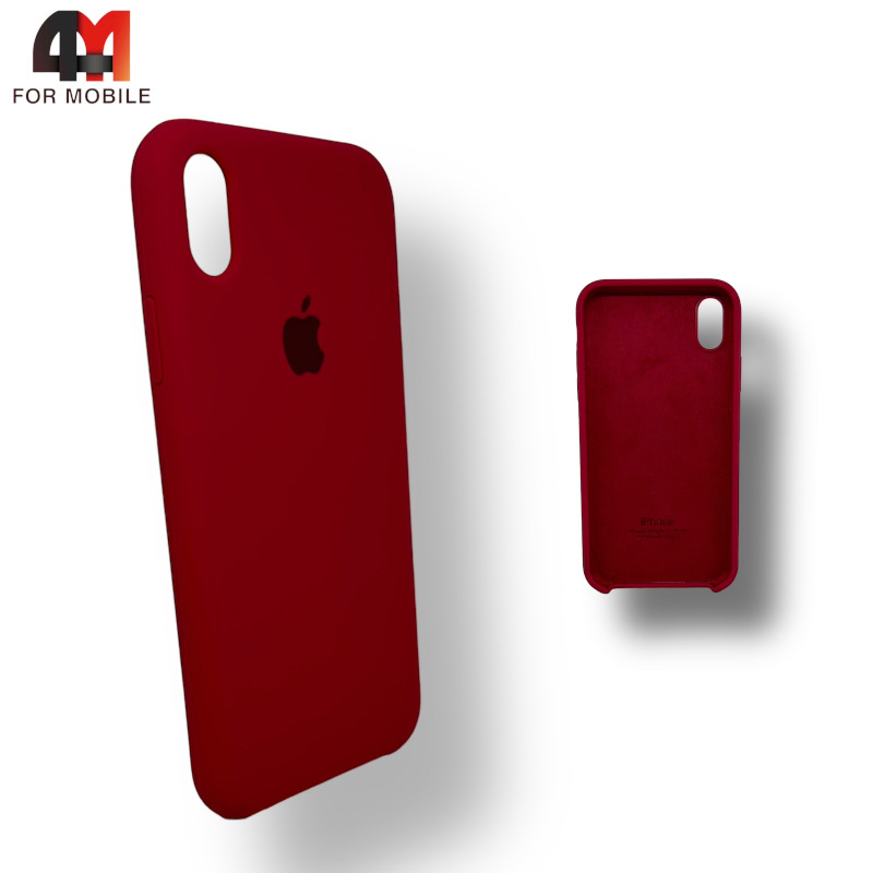Чехол Iphone XR Silicone Case, 36 рубинового цвета - фото 1 - id-p226618170