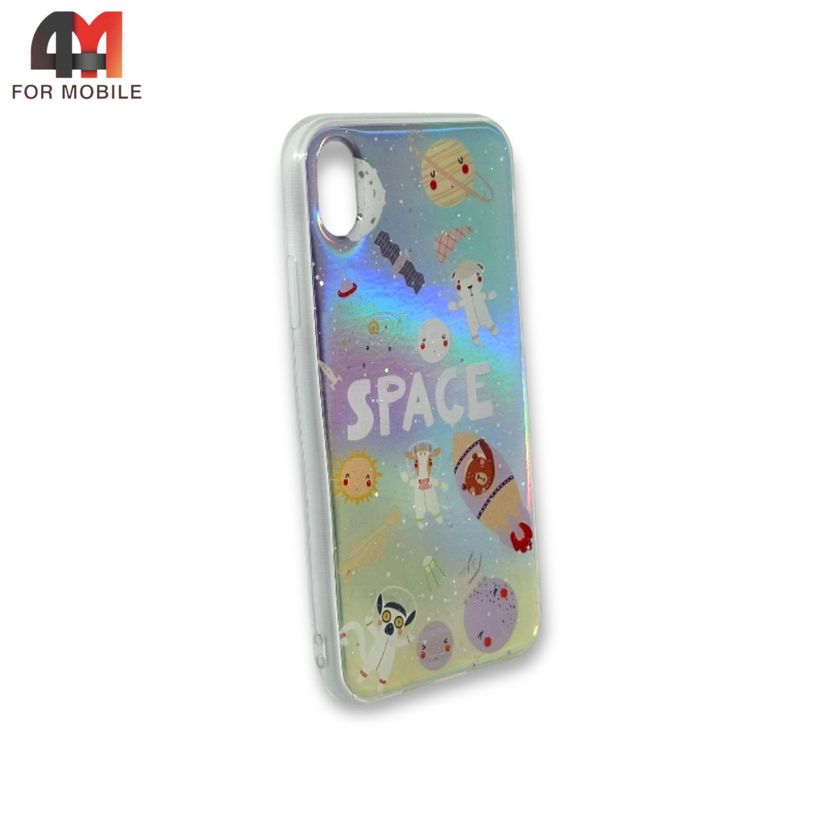 Чехол Iphone XR силиконовый, хамелеон, space - фото 1 - id-p226622351