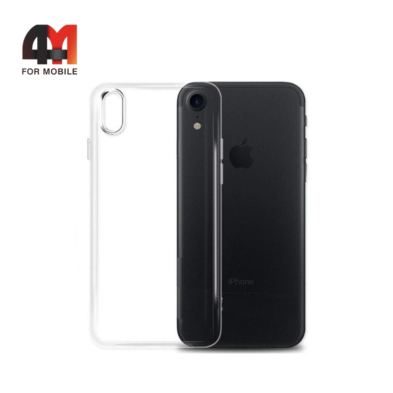 Чехол Iphone XR силиконовый, плотный, прозрачный - фото 1 - id-p226624512