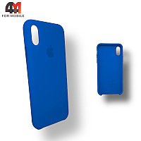 Чехол Iphone XR Silicone Case, 3 синего цвета