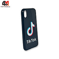 Чехол Iphone XR силиконовый с рисунком, Tik Tok