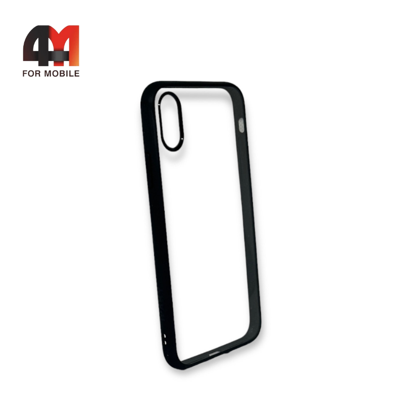 Чехол Iphone XR пластиковый с усиленной рамкой, черного цвета, ipaky - фото 1 - id-p226624436