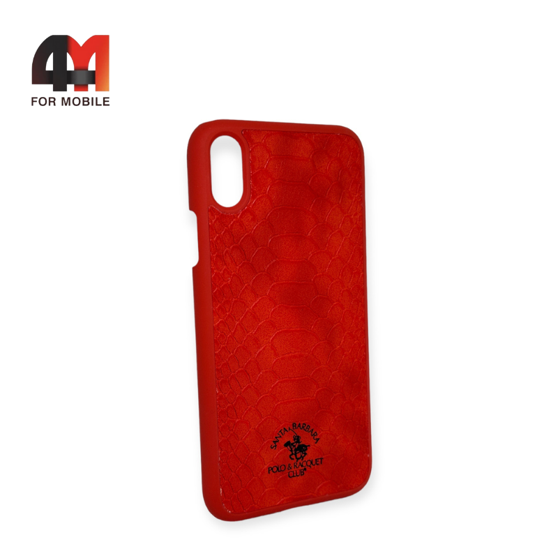 Чехол Iphone XR пластиковый, рептилия, красного цвета, Santa Barbara - фото 1 - id-p226622408