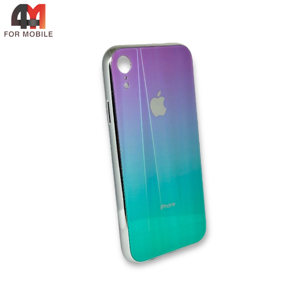 Чехол Iphone XR пластиковый, хамелеон, голубого цвета - фото 1 - id-p226618176