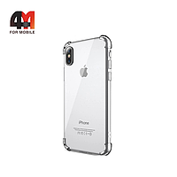Чехол Iphone Xs Max силиконовый с усиленными углами, прозрачный