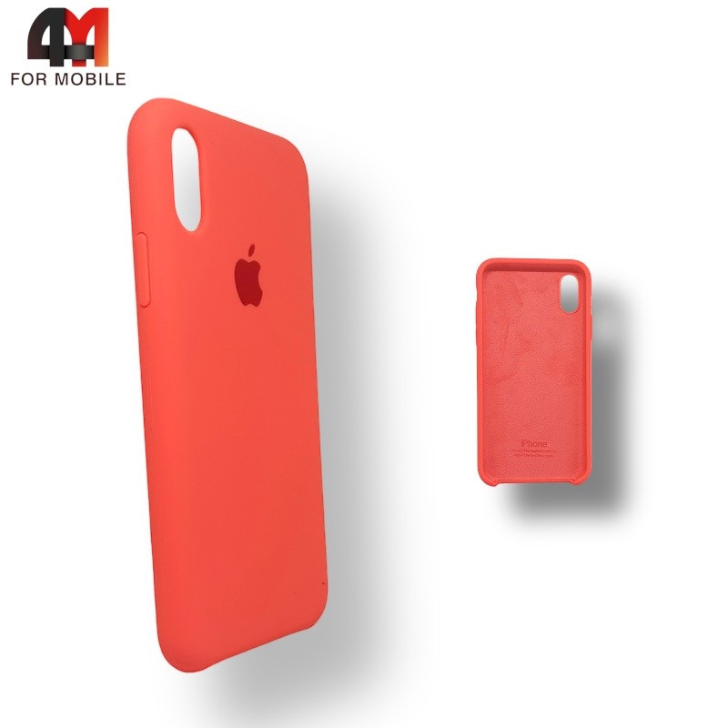 Чехол Iphone Xs Max Silicone Case, 29 кораллового цвета - фото 1 - id-p226619004