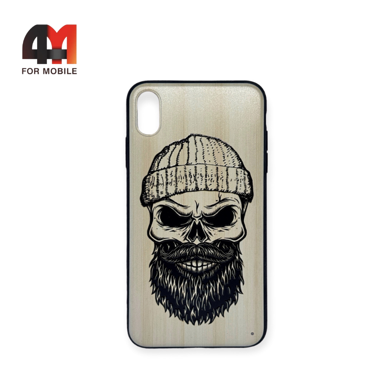 Чехол Iphone Xs Max пластиковый с рисунком, борода - фото 1 - id-p226617609