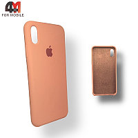 Чехол Iphone Xs Max Silicone Case, 27 оранжево-розового цвета