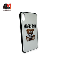Чехол Iphone Xs Max пластиковый с рисунком, Moschino