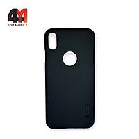 Чехол Iphone Xs Max пластиковый, с подставкой, черного цвета, Nillkin