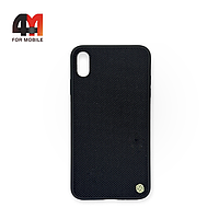 Чехол Iphone Xs Max пластиковый, Textured, черного цвета, Nillkin