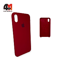 Чехол Iphone Xs Max Silicone Case, 36 рубинового цвета