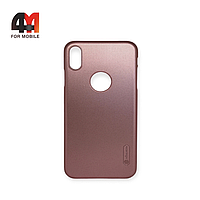 Чехол Iphone Xs Max пластиковый, с подставкой, розового цвета, Nillkin