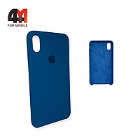 Чехол Iphone Xs Max Silicone Case, 38 полуночно-синего цвета
