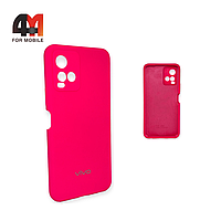 Чехол Vivo Y21/Y21s/Y33s Silicone Case, ярко-розового цвета