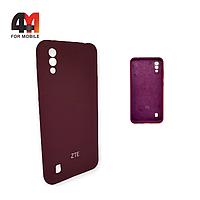 Чехол ZTE Blade A5 2020 Silicone Case, цвет марсала