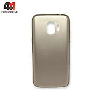 Чехол для Samsung J2 2018/J2 Pro 2018/J250 силиконовый, матовый, золотого цвета, Case