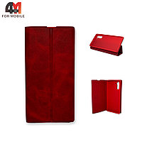 Чехол книга Samsung Note 10 Plus/Note 10 Pro красного цвета, HDD