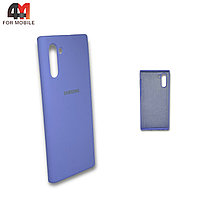 Чехол Samsung Note 10 Plus/Note 10 Pro силиконовый, Silicone Case, лавандового цвета