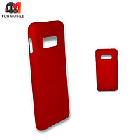 Чехол Samsung S10e/S10 Lite силиконовый, Silicone Case, красного цвета