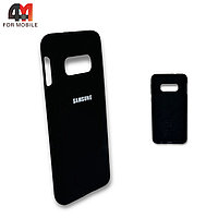 Чехол Samsung S10e/S10 Lite силиконовый, Silicone Case, черного цвета