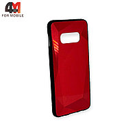 Чехол Samsung S10e/S10 Lite силиконовый, зеркальный, красного цвета