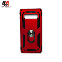 Чехол Samsung S10e/S10 Lite пластиковый, противоударный, красного цвета, Case