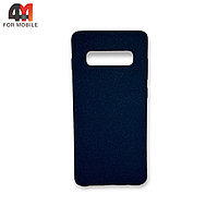 Чехол Samsung S10e/S10 Lite силиконовый, матовый, синего цвета, Case