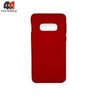 Чехол Samsung S10e/S10 Lite силиконовый, матовый, красного цвета, Case