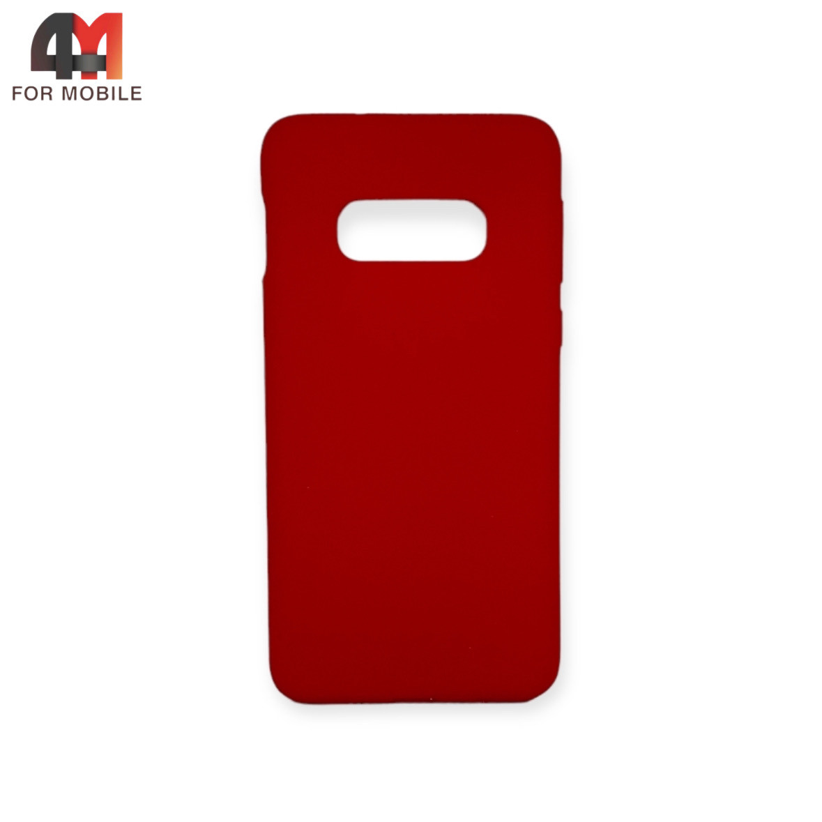 Чехол Samsung S10e/S10 Lite силиконовый, матовый, красного цвета, Case - фото 1 - id-p226619239