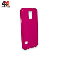 Чехол для Samsung S5/I9600 силиконовый, розового цвета