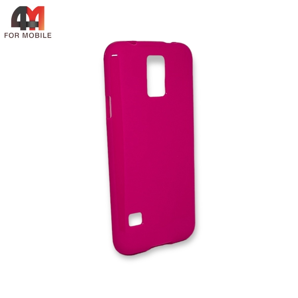Чехол для Samsung S5/I9600 силиконовый, розового цвета - фото 1 - id-p226619350