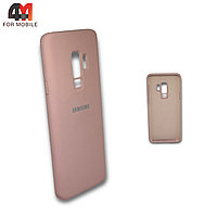 Чехол Samsung S9 Plus силиконовый, Silicone Case, пудрового цвета