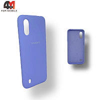 Чехол Samsung A01/M01 Silicone Case, лавандового цвета