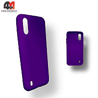 Чехол Samsung A01/M01 Silicone Case, фиолетового цвета