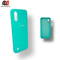 Чехол Samsung A01/M01 Silicone Case, мятного цвета