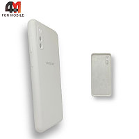 Чехол Samsung A02/M02 Silicone Case, белого цвета