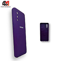 Чехол Samsung A02/M02 Silicone Case, фиолетового цвета