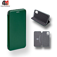 Чехол книга Samsung A02s/M02s зеленого цвета