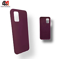 Чехол Samsung A02s/M02s Silicone Case, цвет марсала