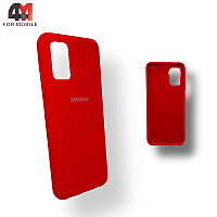 Чехол Samsung A02s/M02s Silicone Case, красного цвета