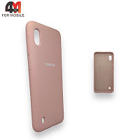 Чехол для телефона Samsung A10/A10S/М10 Silicone Case, пудрового цвета