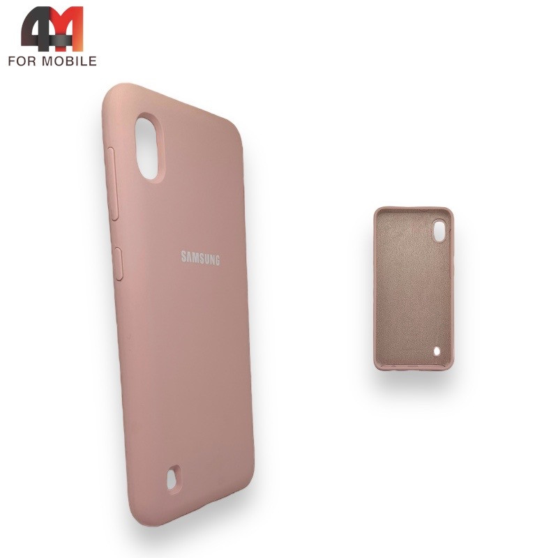 Чехол для телефона Samsung A10/A10S/М10 Silicone Case, пудрового цвета - фото 1 - id-p226625076