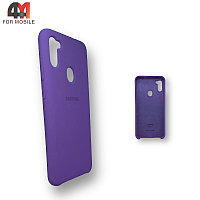 Чехол для телефона Samsung A11/M11 Silicone Case, фиолетового цвета
